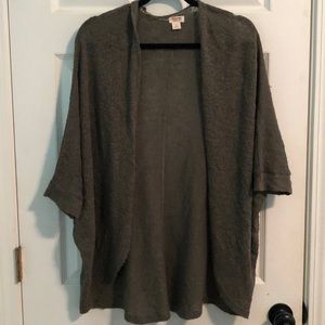 Army green cardigan